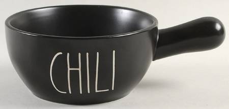 Farmhouse Black Individual Handled Soup Bowl