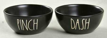 Farmhouse Black Salt & Pepper Cellar Set
