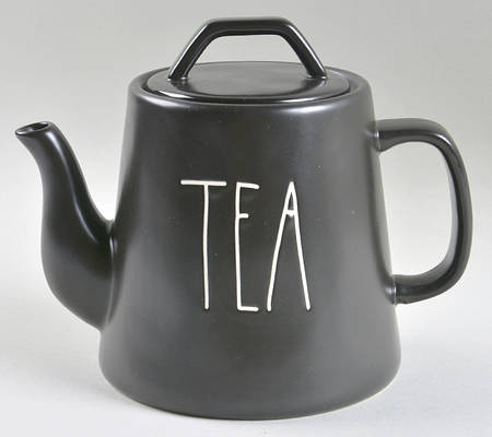 Farmhouse Black Teapot & Lid