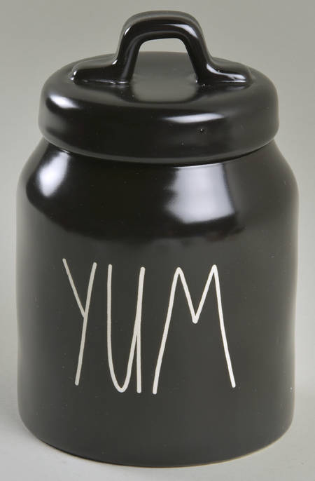 Farmhouse Black Small Canister & Lid