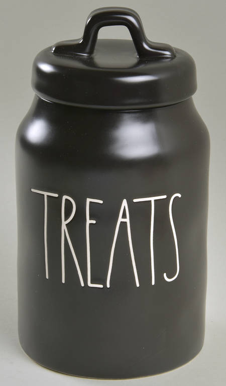 Farmhouse Black Medium Canister & Lid