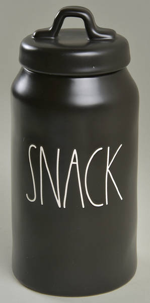 Farmhouse Black Large Canister & Lid