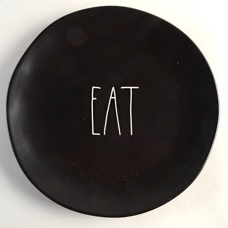 Farmhouse Black Dinner Plate
