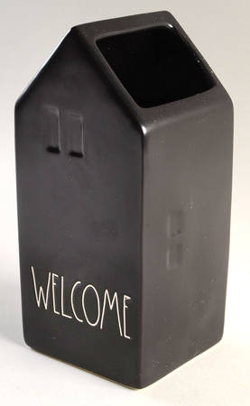 Farmhouse Black 9" Vase