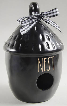 Farmhouse Black Birdhouse