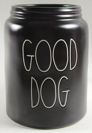 Farmhouse Black Treat Jar No Lid