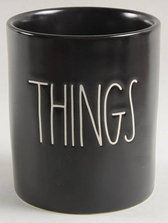 Farmhouse Black 5" Storage Jar No Lid