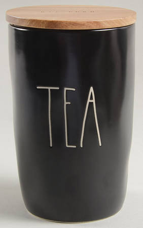 Farmhouse Black Tea Canister & Wood Lid