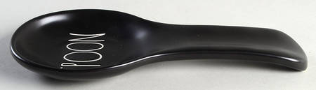 Farmhouse Black Spoon Rest/Holder (Holds 1 Spoon)