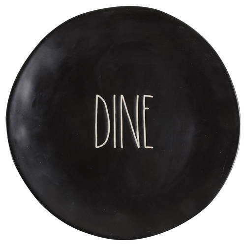Farmhouse Black Dinner Plate
