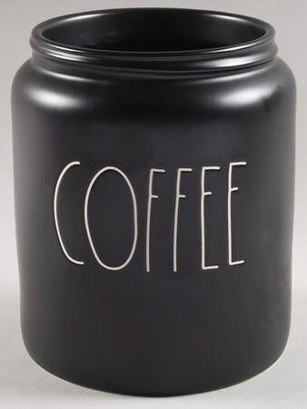 Farmhouse Black Coffee Canister No Lid
