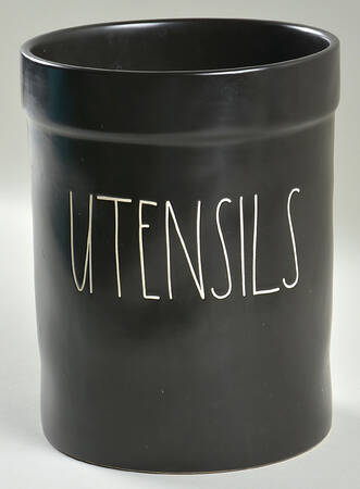 Farmhouse Black Utensil Holder