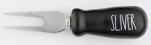 Farmhouse Black Cheese Knife with Stainless Blade