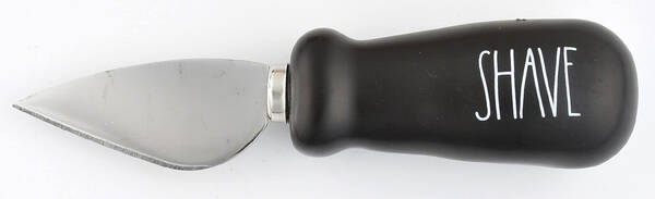 Farmhouse Black Cheese Knife with Stainless Blade