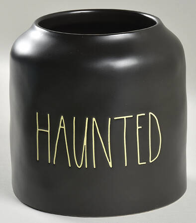 Farmhouse Black Large Canister No Lid