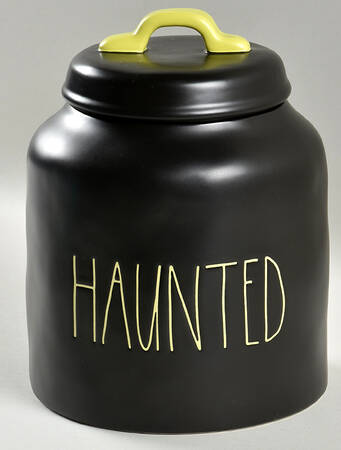 Farmhouse Black Large Canister & Lid