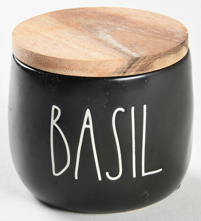 Farmhouse Black Spice Jar Set Individual Jar & Lid