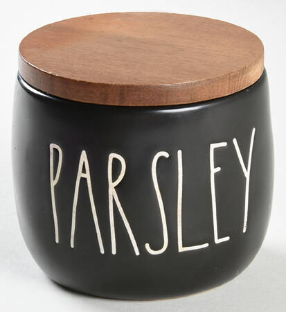 Farmhouse Black Spice Jar Set Individual Jar & Lid