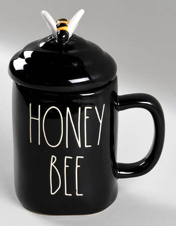 Farmhouse Black Mug & Lid