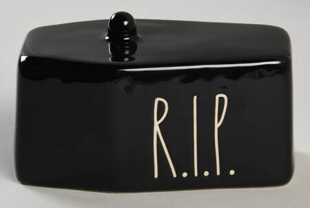 Farmhouse Black 1/4 Pound Figural Butter No Lid