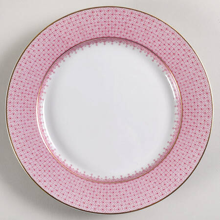 Pink Lace Salad/Dessert Plate