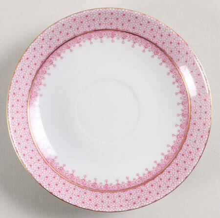 Pink Lace Saucer