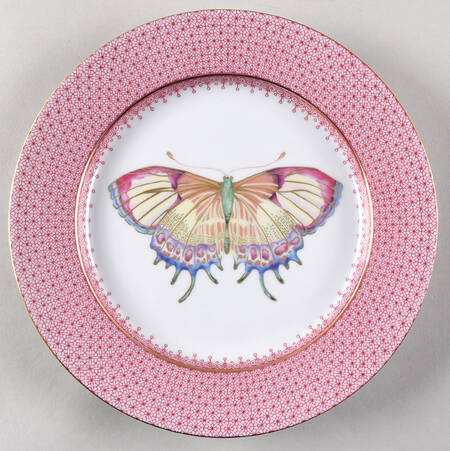 Pink Lace Salad/Dessert Plate