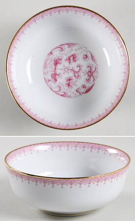 Pink Lace Fruit/Dessert (Sauce) Bowl
