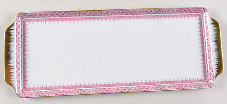 Pink Lace 15" Sandwich Tray
