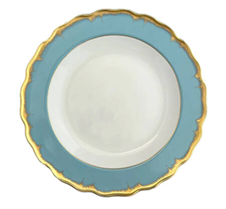 Chelsea Feather Gold Dinner Plate
