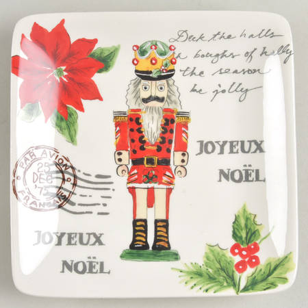 Nutcracker Square Appetizer Plate