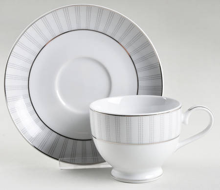 Adrian Grey Footed Cup & Saucer Set