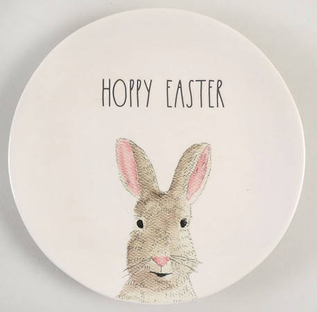 Easter Bunny Ears Salad Plate