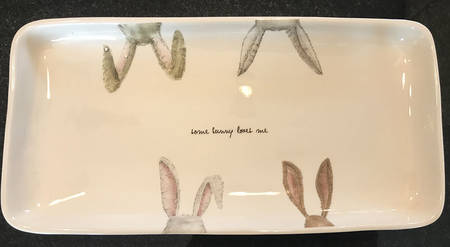 Easter Bunny Ears 13" Rectangular Tray