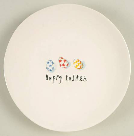 Happy Easter (Small Eggs) Salad Plate