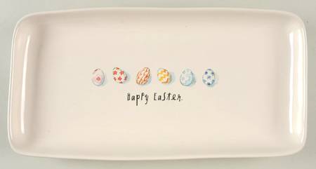 Happy Easter (Small Eggs) 14" Rectangular Serving Platter