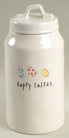 Happy Easter (Small Eggs) Large Canister & Lid