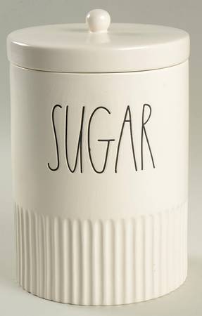 Farmhouse (Ribbed Base) Sugar Canister & Lid
