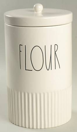 Farmhouse (Ribbed Base) Flour Canister & Lid