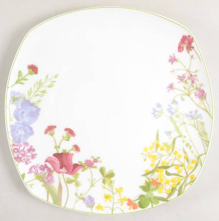Wildflower Garden Square Dinner Plate