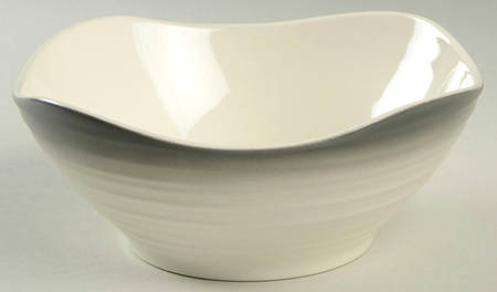 Swirl Square Ombre Graphite Soup/Cereal Bowl