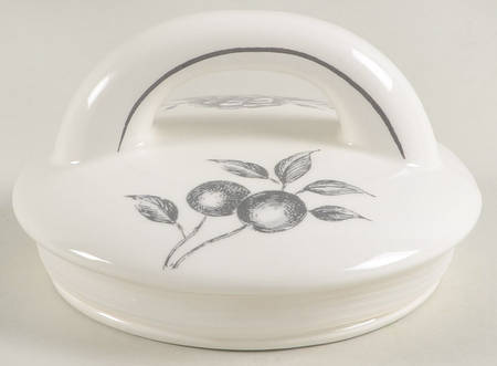 Black and White Toile Lid for Extra Large Canister