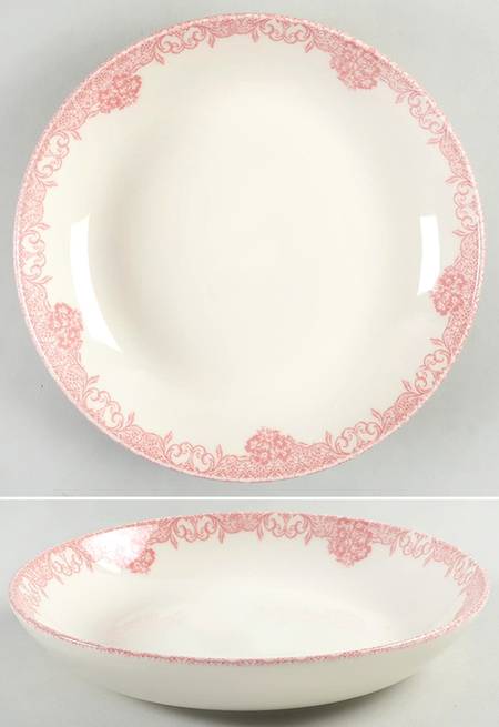 M2A43 Pink 8" Soup/Pasta Bowl