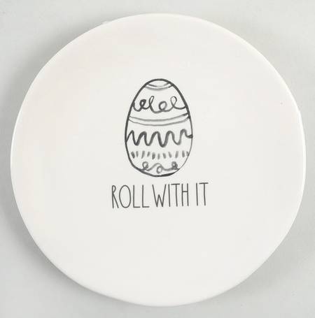Hop To It (Black Sketch) Appetizer Plate