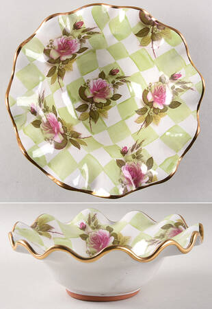 Sweet Pea Rim Cereal Bowl