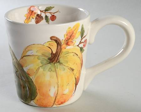 Pumpkin Oak Leaf Mug