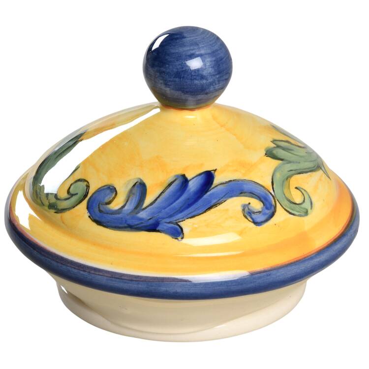 Yellow Tuscany Lid for Small Canister