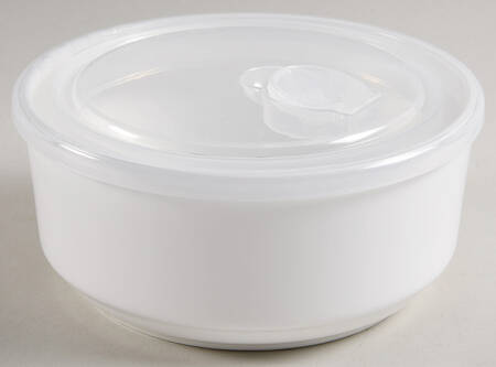 Delray Modern 6" Storage Bowl Ceramic with Plastic Lid