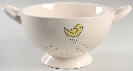 Easter Patch Ceramic Colander