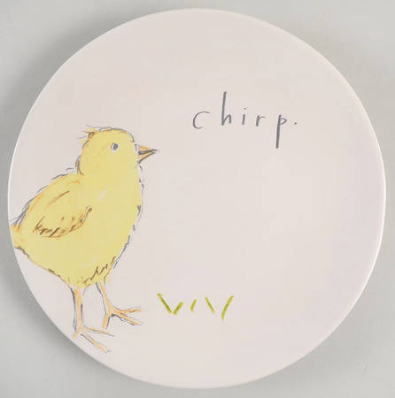 Happy Easter (Chirp, Crunch, Hop, Hunt) Salad/Dessert Plate